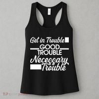 Get In Good Necessary Trouble RIP John Lewis  Women's Tank Top thumb 3
