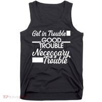 Get In Good Necessary Trouble RIP John Lewis  Tank Top thumb 0