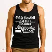 Get In Good Necessary Trouble RIP John Lewis  Tank Top thumb 3