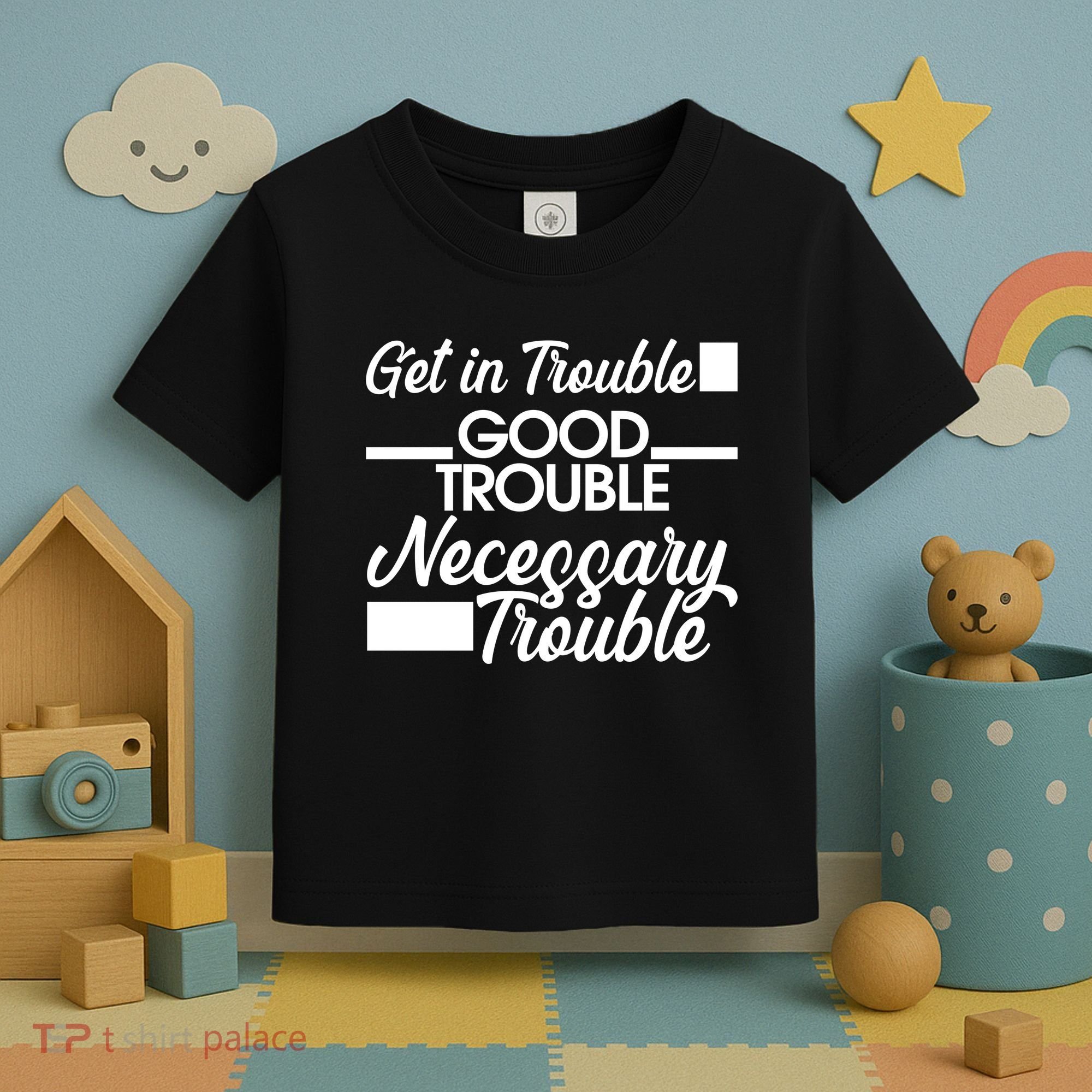 Get In Good Necessary Trouble RIP John Lewis  Toddler T-Shirt