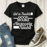 Get In Good Necessary Trouble RIP John Lewis  Women's T-Shirt thumb 3