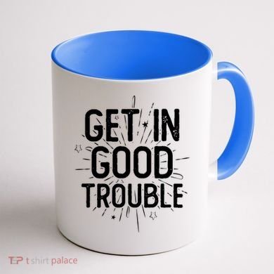 Get In Good Trouble John Lewis Quote  Coffee Mug back