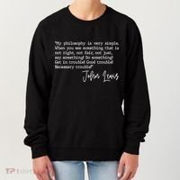 Get In Good Trouble John Lewis Quote Tribute Women's Sweatshirt thumb 0