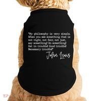 Get In Good Trouble John Lewis Quote Tribute Doggie Tank thumb 0