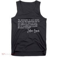 Get In Good Trouble John Lewis Quote Tribute Tank Top thumb 0
