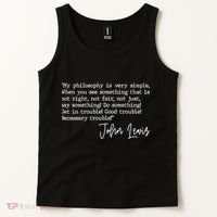 Get In Good Trouble John Lewis Quote Tribute Tank Top thumb 2