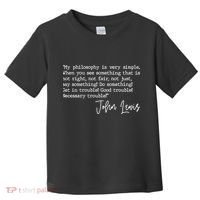 Get In Good Trouble John Lewis Quote Tribute Toddler T-Shirt thumb 0