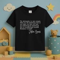 Get In Good Trouble John Lewis Quote Tribute Toddler T-Shirt thumb 3