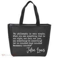 Get In Good Trouble John Lewis Quote Tribute Tote Bag thumb 0
