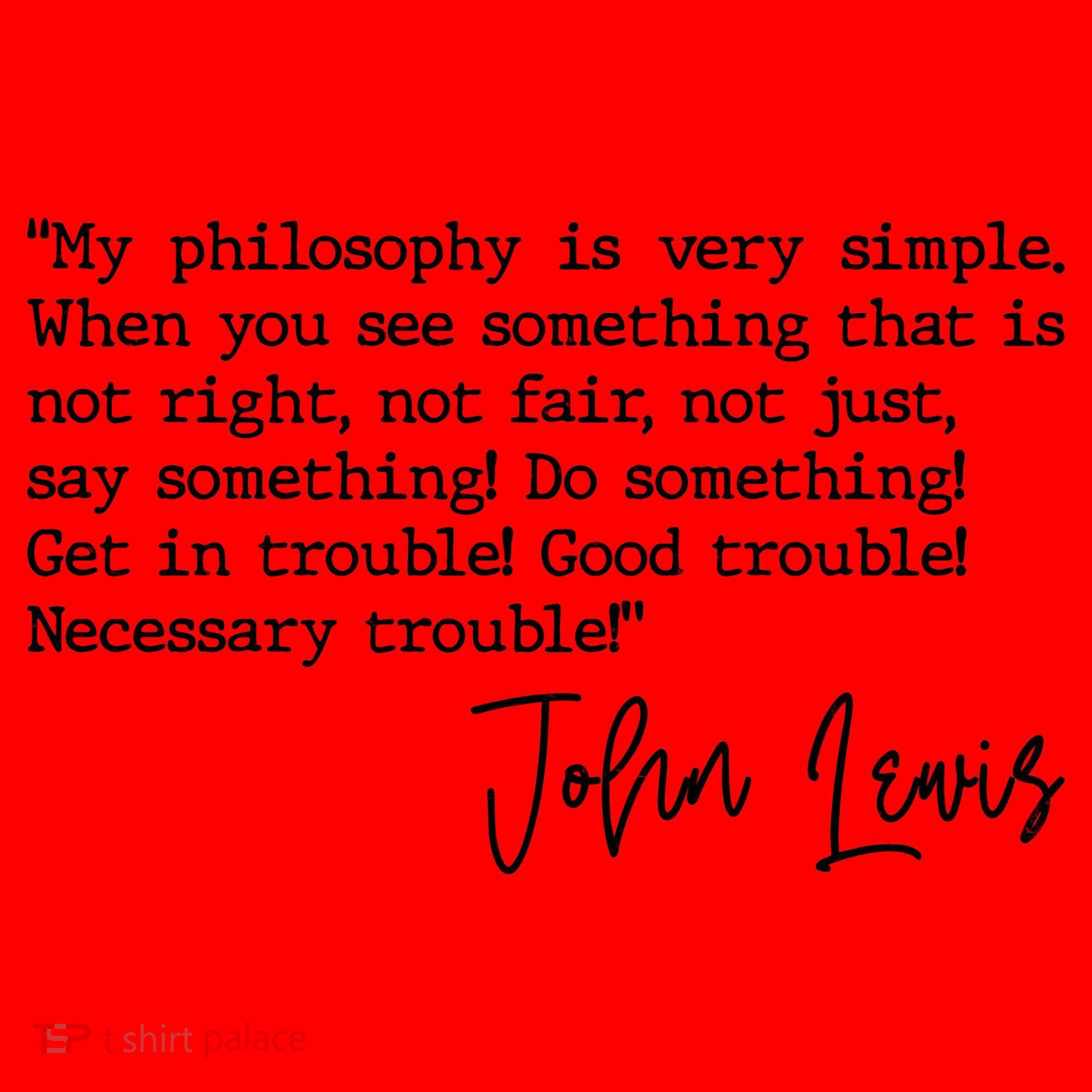 Get In Good Trouble John Lewis Quote Tribute Santa Hat
