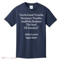 Get In Good Trouble Necessary Trouble Kids T-Shirt thumb 0