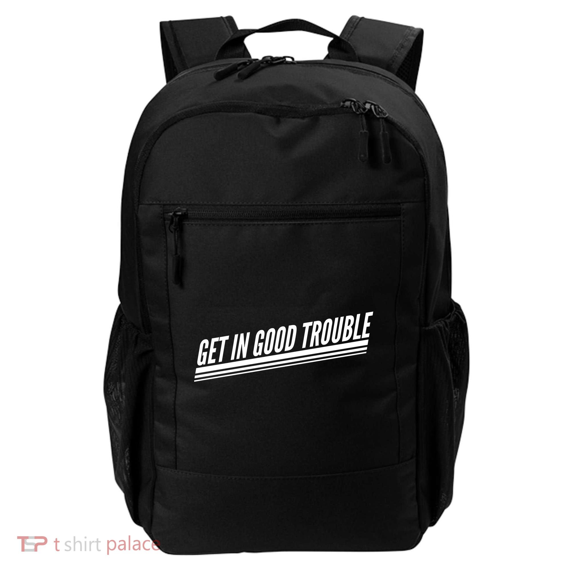 Get In Good Trouble Rep John Lewis Quote  Backpack