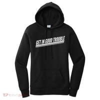 Get In Good Trouble Rep John Lewis Quote  Women's Hoodie thumb 0