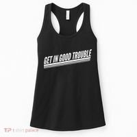 Get In Good Trouble Rep John Lewis Quote  Women's Tank Top thumb 0