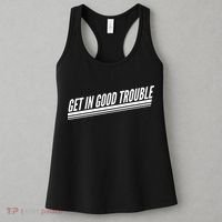 Get In Good Trouble Rep John Lewis Quote  Women's Tank Top thumb 3