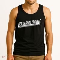 Get In Good Trouble Rep John Lewis Quote  Tank Top thumb 3