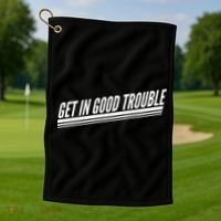 Get In Good Trouble Rep John Lewis Quote  Golf Towel thumb 1