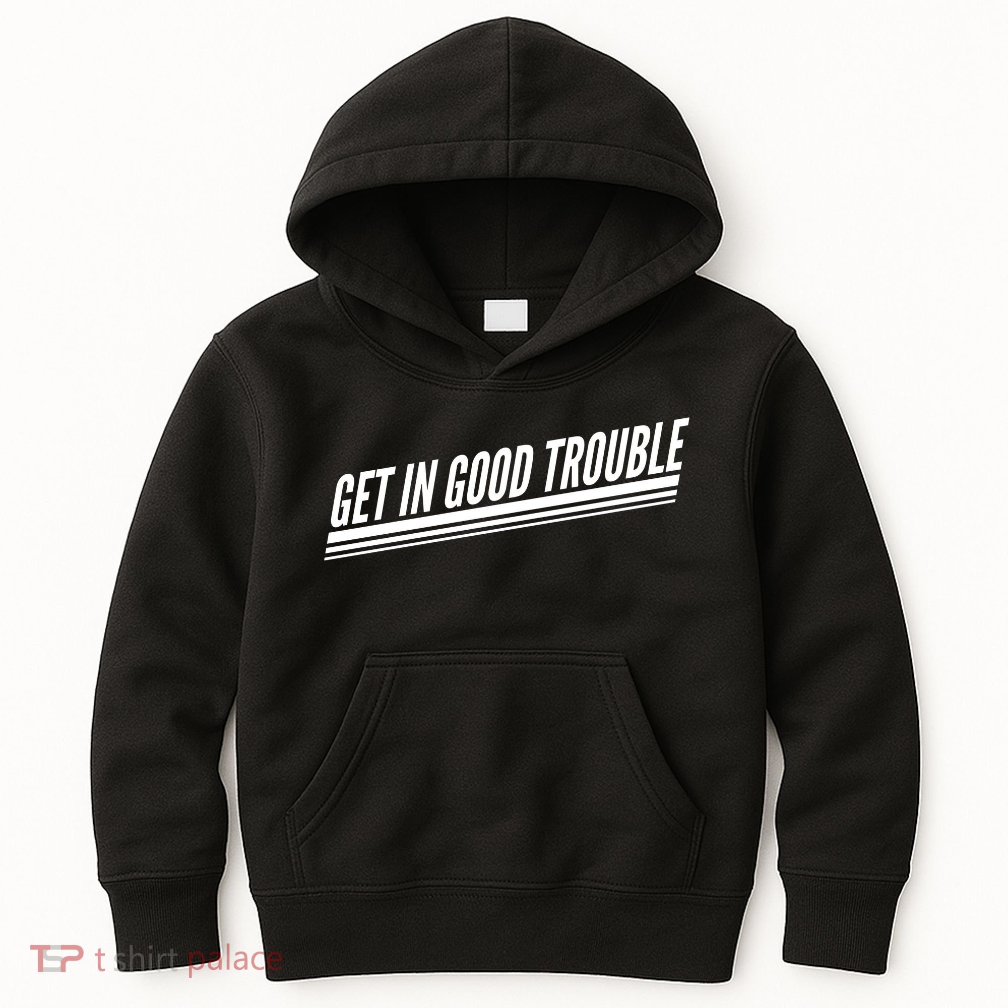 Get In Good Trouble Rep John Lewis Quote  Kids Hoodie