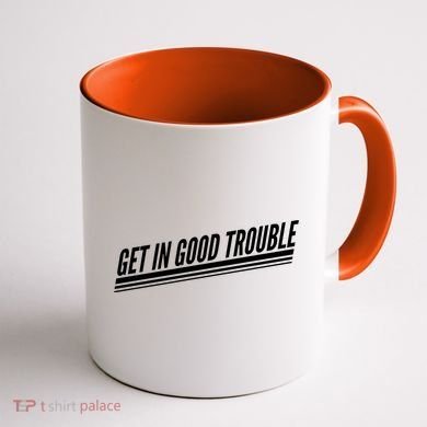 Get In Good Trouble Rep John Lewis Quote  Coffee Mug back
