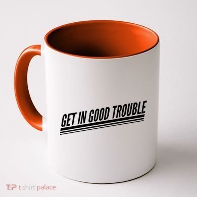 Get In Good Trouble Rep John Lewis Quote  Coffee Mug