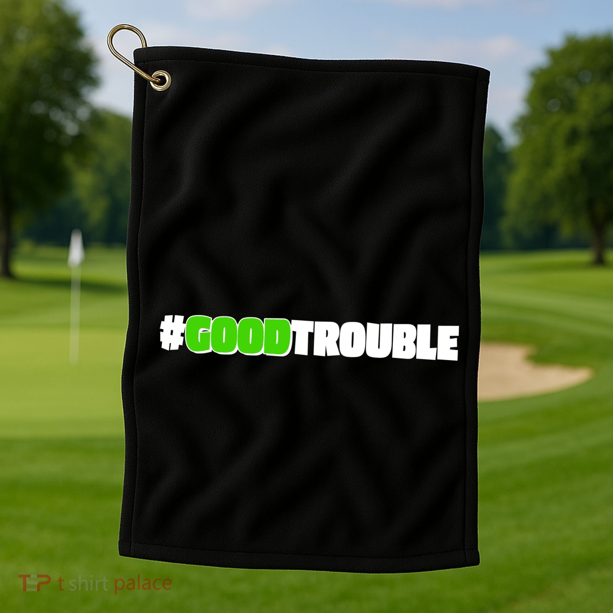 Get In #GoodTrouble John Lewis Tribute Golf Towel