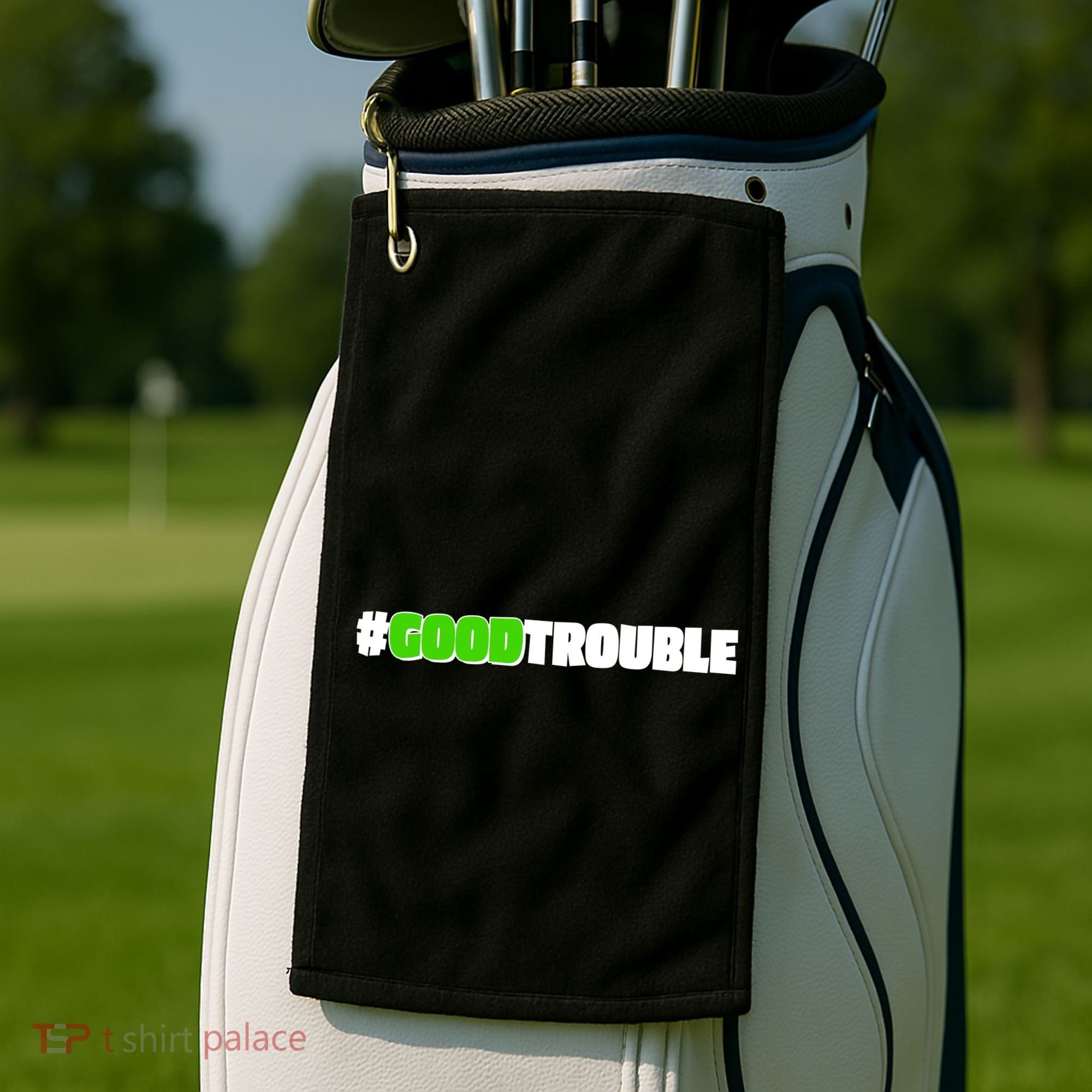 Get In #GoodTrouble John Lewis Tribute Golf Towel