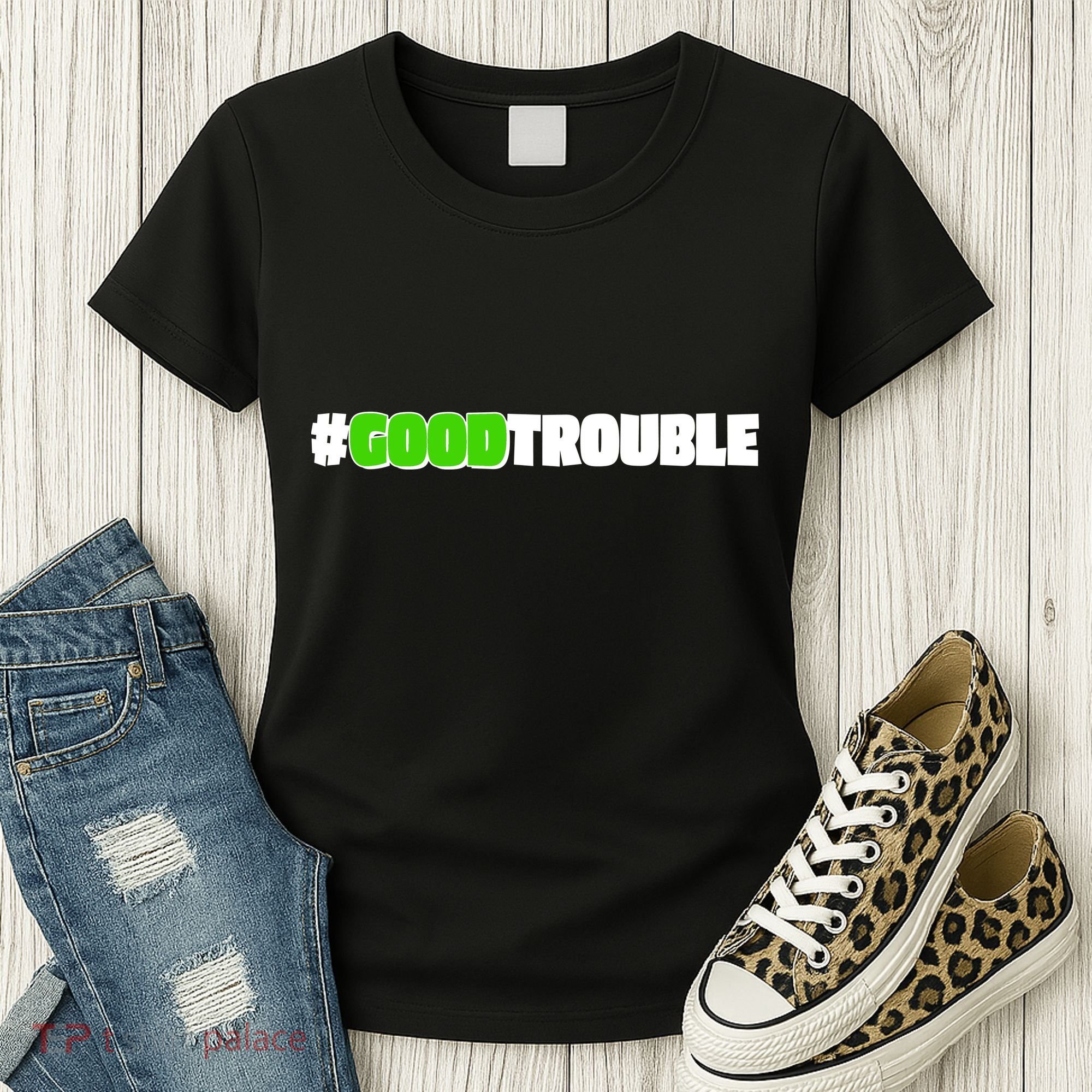Get In #GoodTrouble John Lewis Tribute Women's T-Shirt