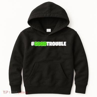 Get In #GoodTrouble John Lewis Tribute Kids Hoodie