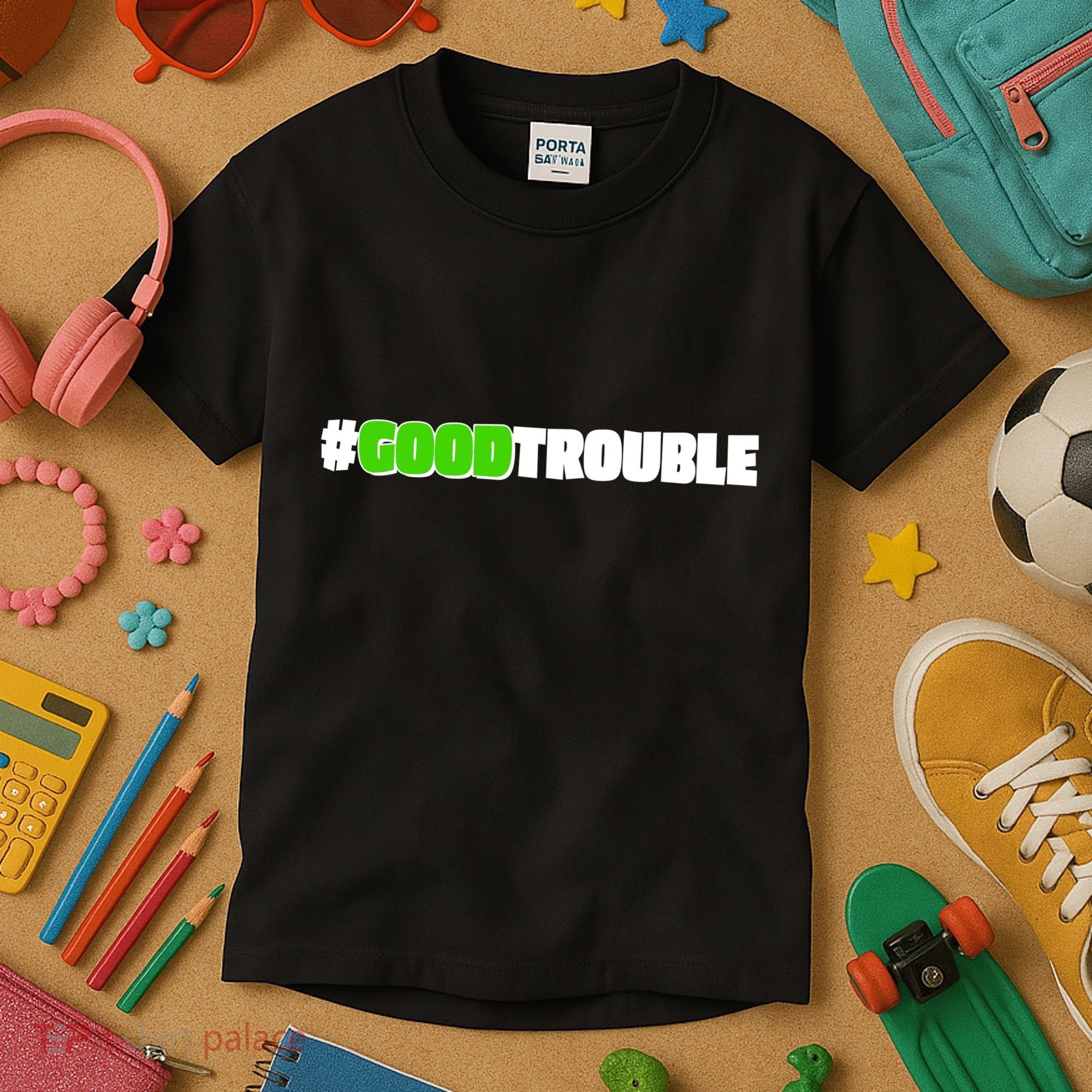 Get In #GoodTrouble John Lewis Tribute Kids T-Shirt