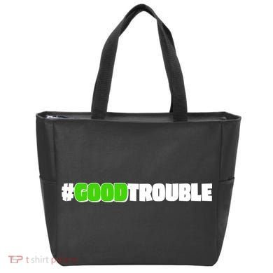 Get In #GoodTrouble John Lewis Tribute Tote Bag