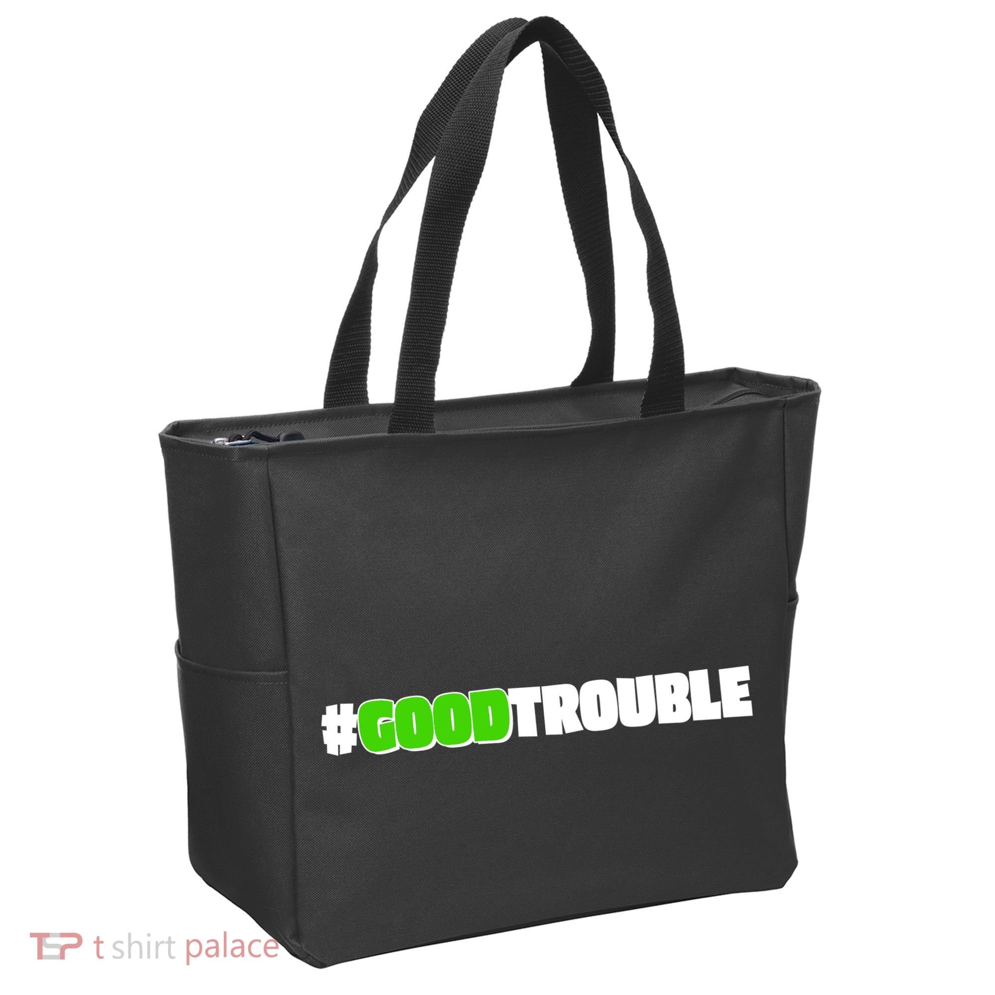 Get In #GoodTrouble John Lewis Tribute Tote Bag