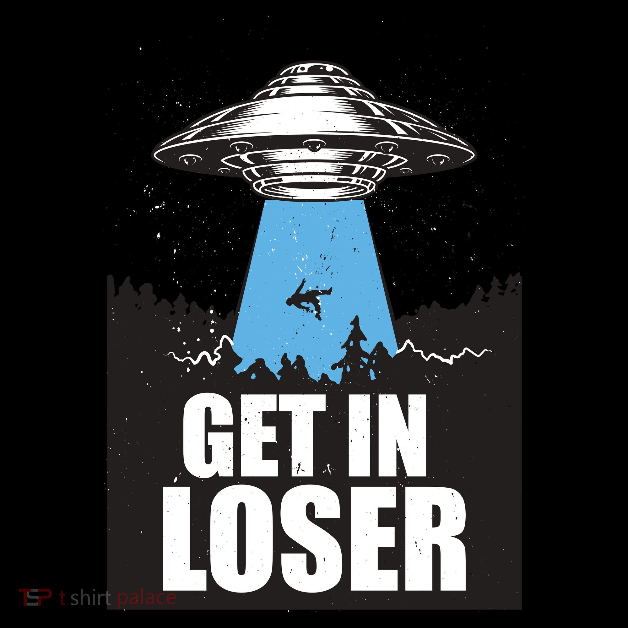 Get In Loser Alien UFO Coffee Mug