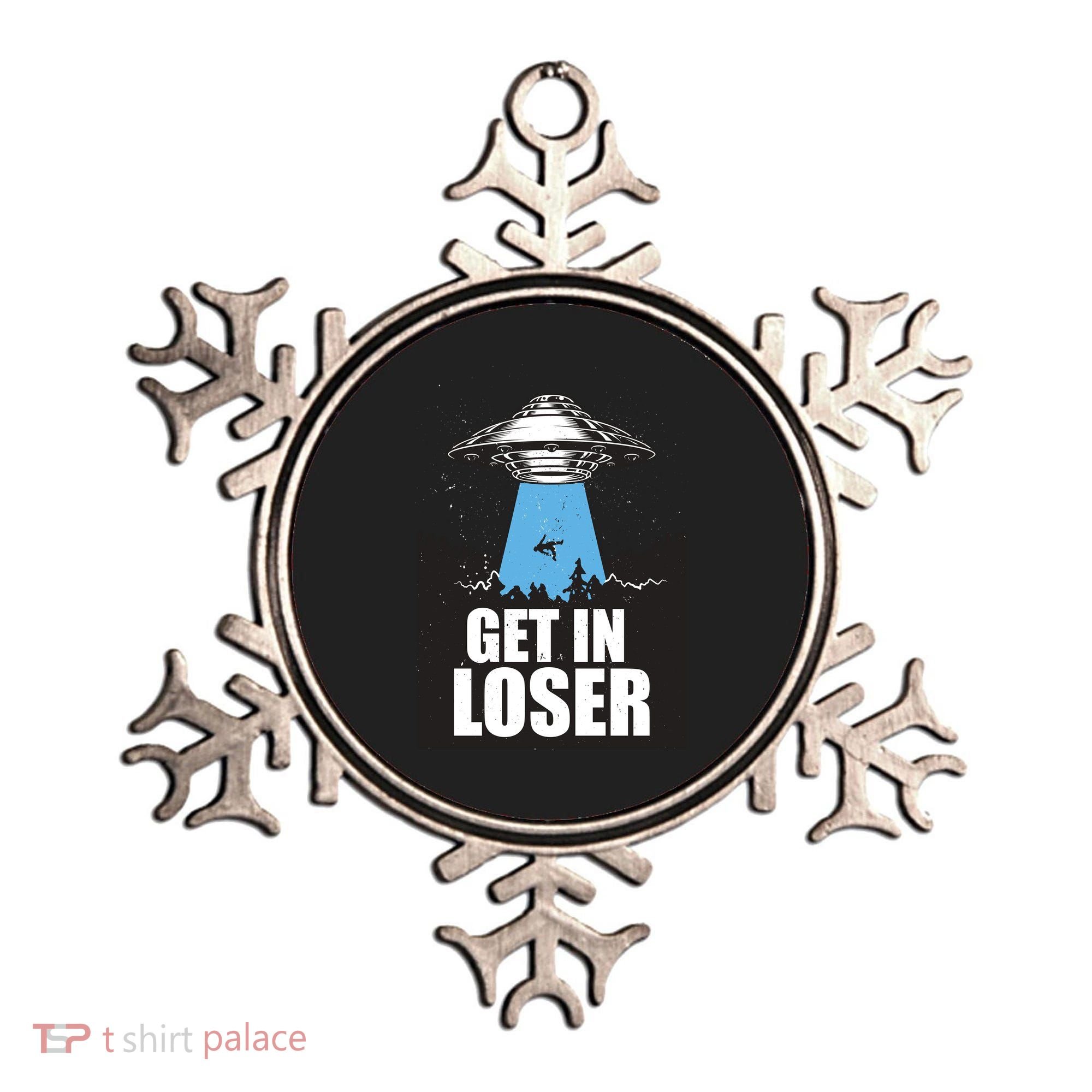 Get In Loser Alien UFO Ornament