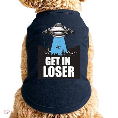 Get In Loser Alien UFO Doggie Tank