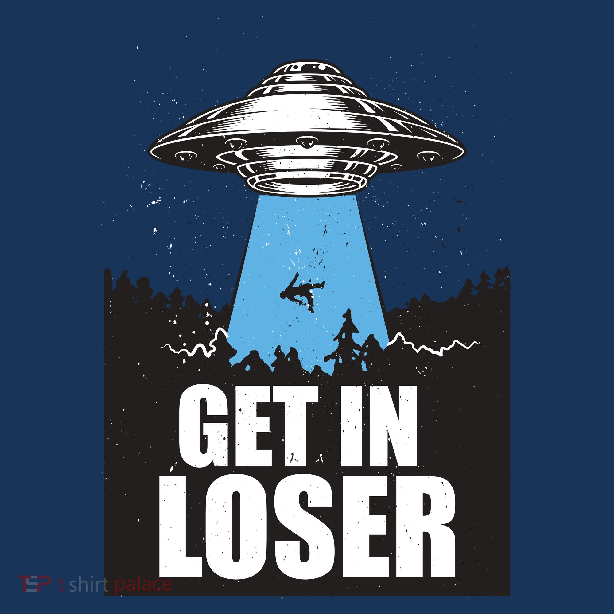Get In Loser Alien UFO Doggie Tank