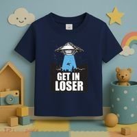 Get In Loser Alien UFO Toddler T-Shirt thumb 3