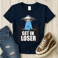 Get In Loser Alien UFO Women's T-Shirt thumb 3