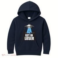 Get In Loser Alien UFO Kids Hoodie thumb 0