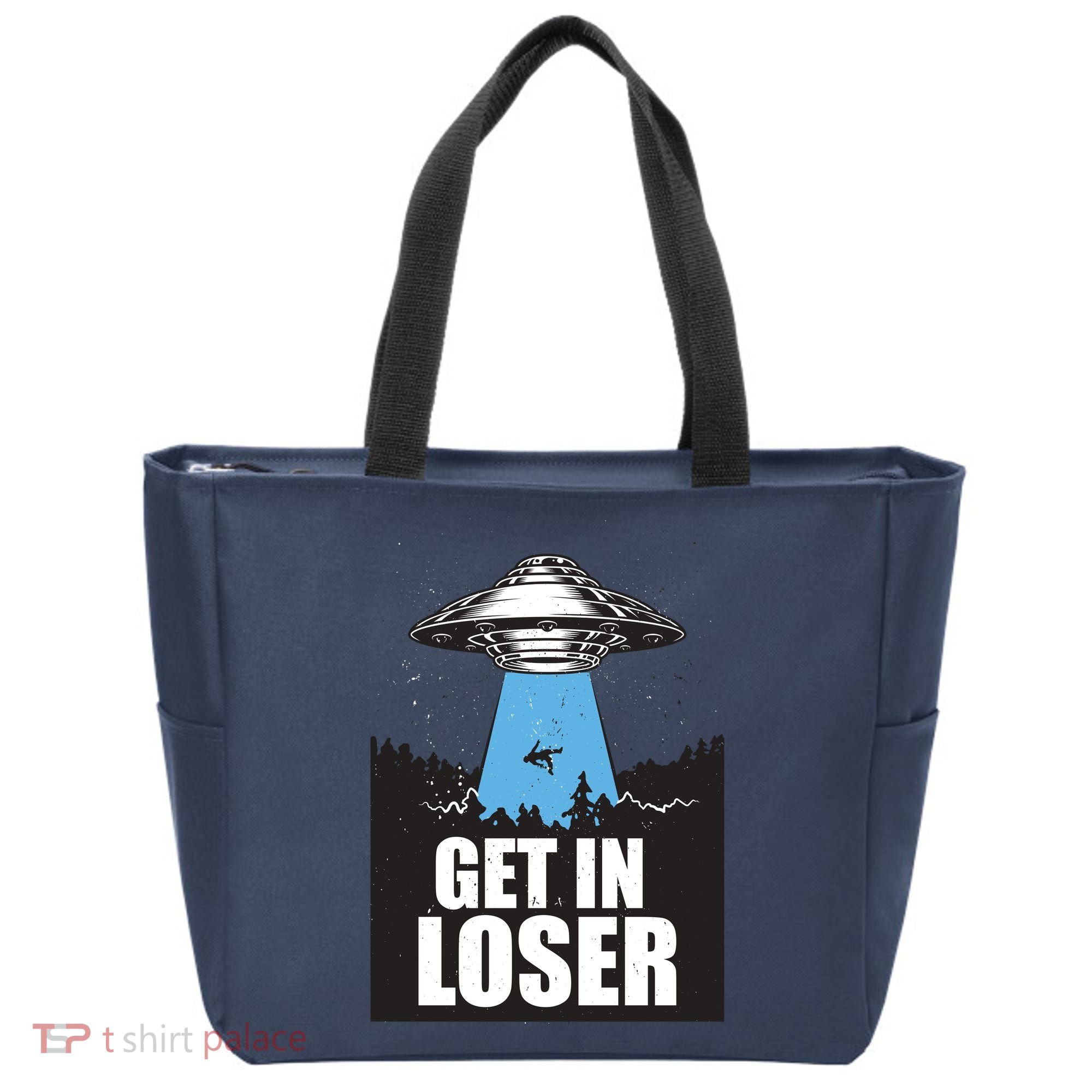 Get In Loser Alien UFO Tote Bag