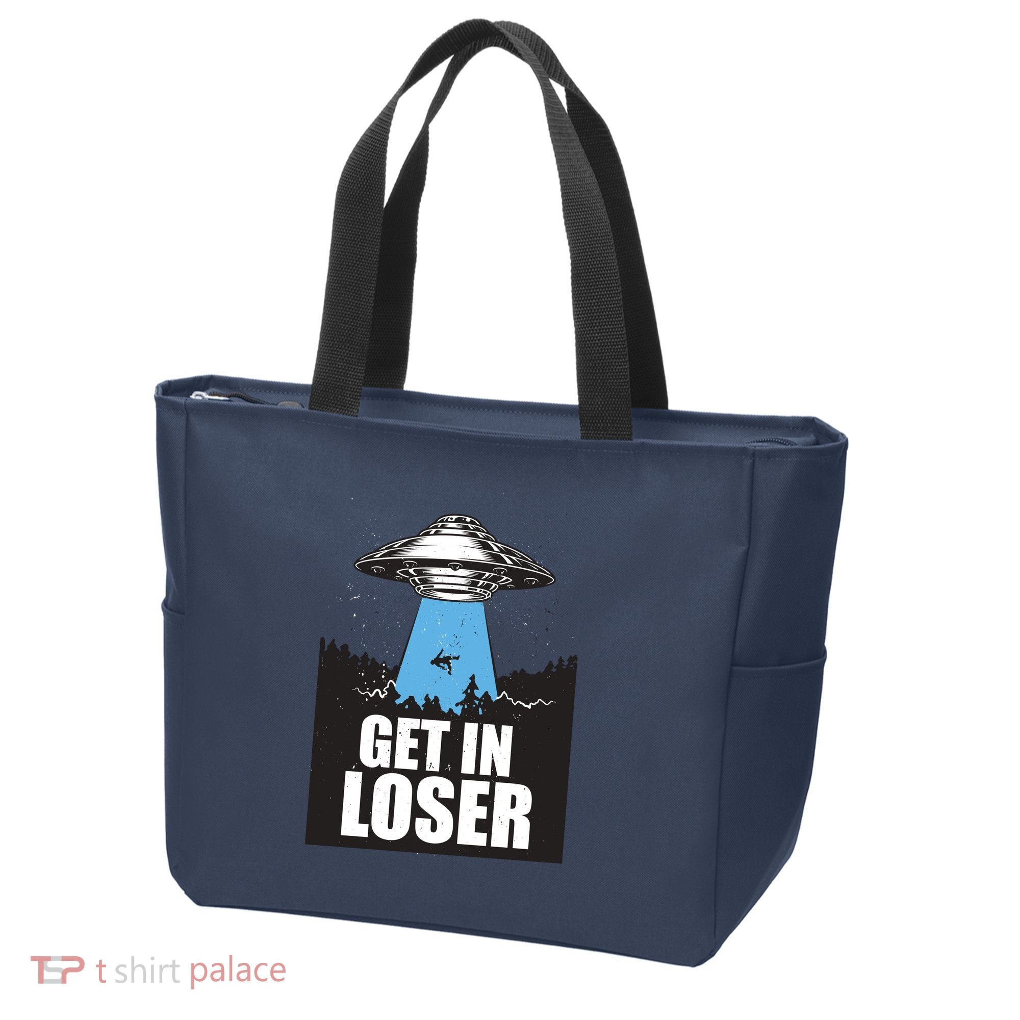 Get In Loser Alien UFO Tote Bag