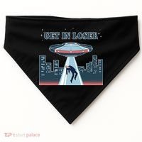 Get In Loser Anti Joe Biden UFO Abduction USA-Made Doggie Bandana thumb 0