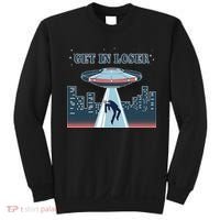 Get In Loser Anti Joe Biden UFO Abduction Sweatshirt thumb 0