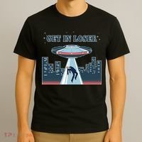 Get In Loser Anti Joe Biden UFO Abduction T-Shirt thumb 3