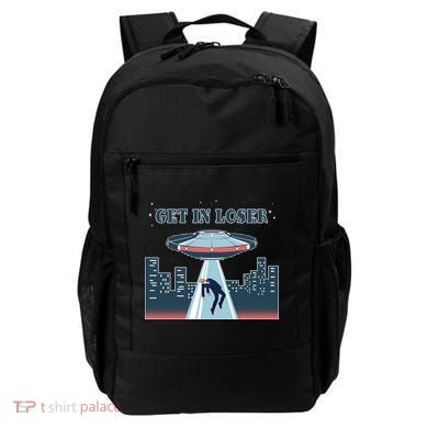 Get In Loser Anti Joe Biden UFO Abduction Backpack