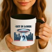 Get In Loser Anti Joe Biden UFO Abduction Coffee Mug thumb 3