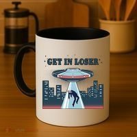 Get In Loser Anti Joe Biden UFO Abduction Coffee Mug thumb 4