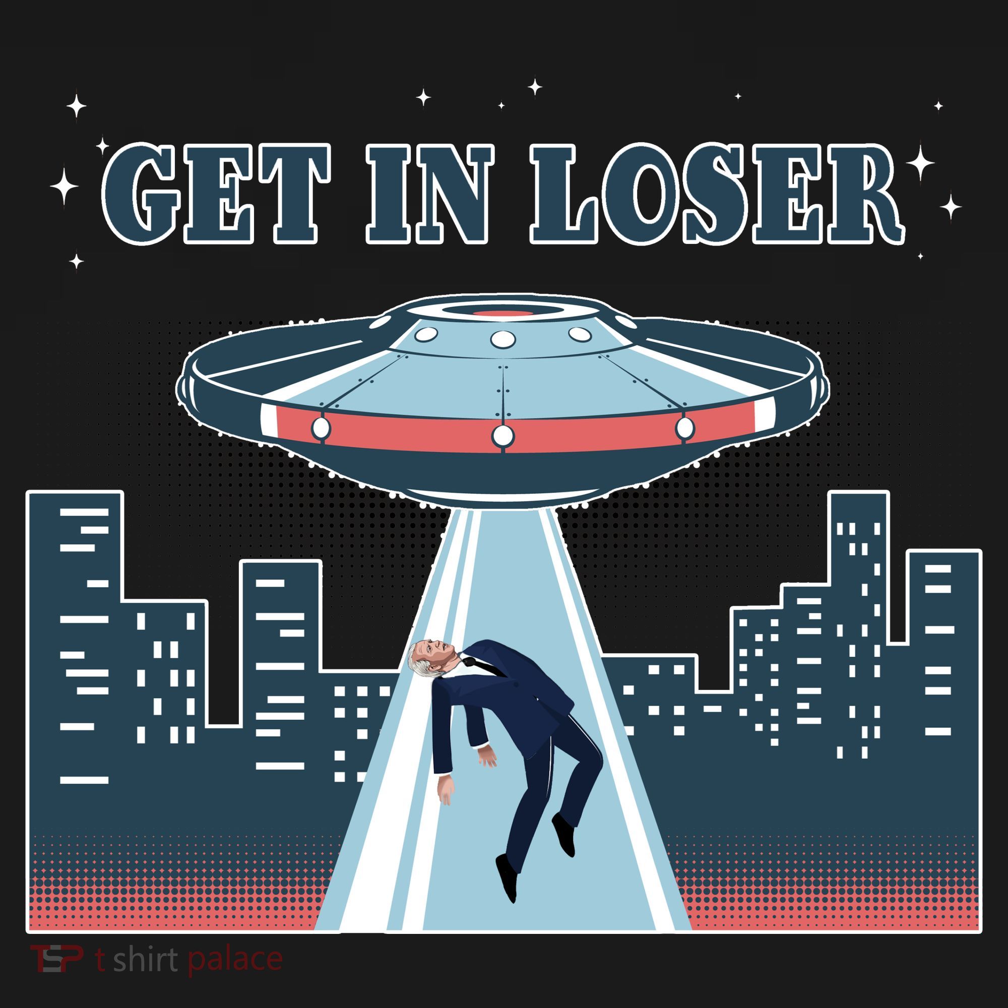 Get In Loser Anti Joe Biden UFO Abduction Mousepad