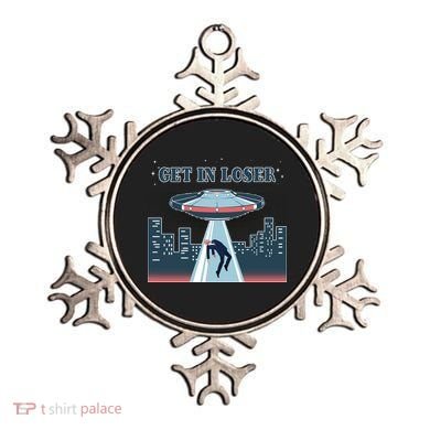 Get In Loser Anti Joe Biden UFO Abduction Ornament