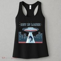 Get In Loser Anti Joe Biden UFO Abduction Women's Tank Top thumb 3