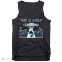 Get In Loser Anti Joe Biden UFO Abduction Tank Top thumb 0